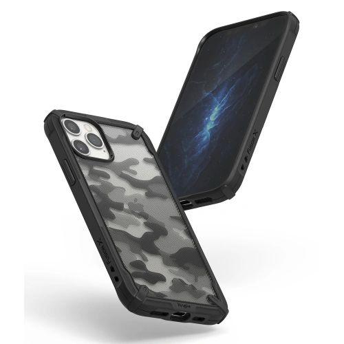 Kup Etui Ringke Fusion-X Design Apple iPhone 12/12 Pro Camo (Moro) Fekete - RGK1258BLK - {ean13} - Sklep Home Screen
