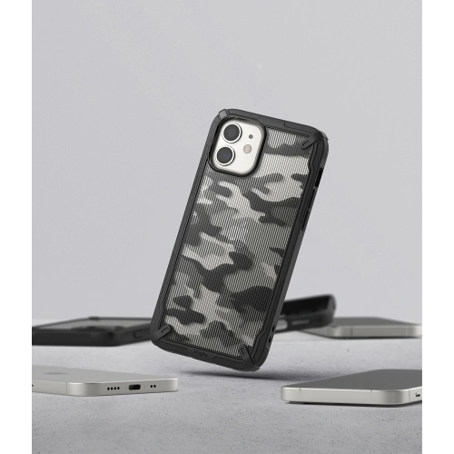 Kup Etui Ringke Fusion-X Design Apple iPhone 12 mini Camo (Moro) Fekete - RGK1252BLK - {ean13} - Sklep Home Screen