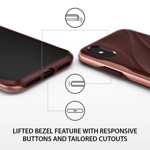 Kup Etui Ringke Wave iPhone XS/X 5.8 Rose Blush - RGK594RSB - {ean13} - Sklep Home Screen
