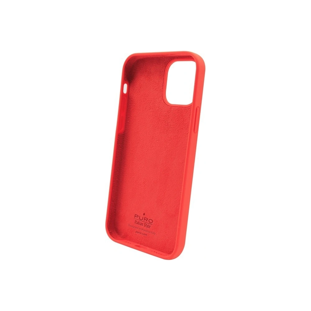 Etui PURO ICON Anti-Microbial Cover Apple iPhone 12 mini (czerwony)