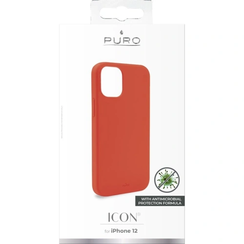 Kup Etui PURO ICON Antimikrobiális borító Apple iPhone 12 mini (piros) - PUR341RED - {ean13} - Sklep Home Screen
