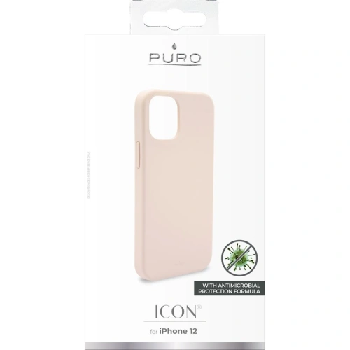 Kup Husa PURO ICON Anti-Microbial pentru Apple iPhone 12 mini (roz) - PUR342PNK - {ean13} - Sklep Home Screen