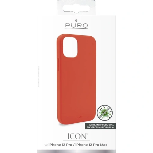 Kup Etui PURO ICON Anti-Microbial pentru Apple iPhone 12/12 Pro (roșu) - PUR353RED - {ean13} - Sklep Home Screen