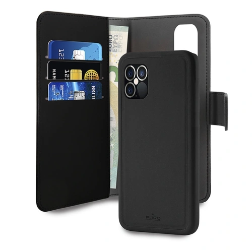 Buy PURO Wallet Detachable 2in1 Apple iPhone 12 Pro Max (black) - PUR359BLK - {ean13} - Home Screen Store Europe