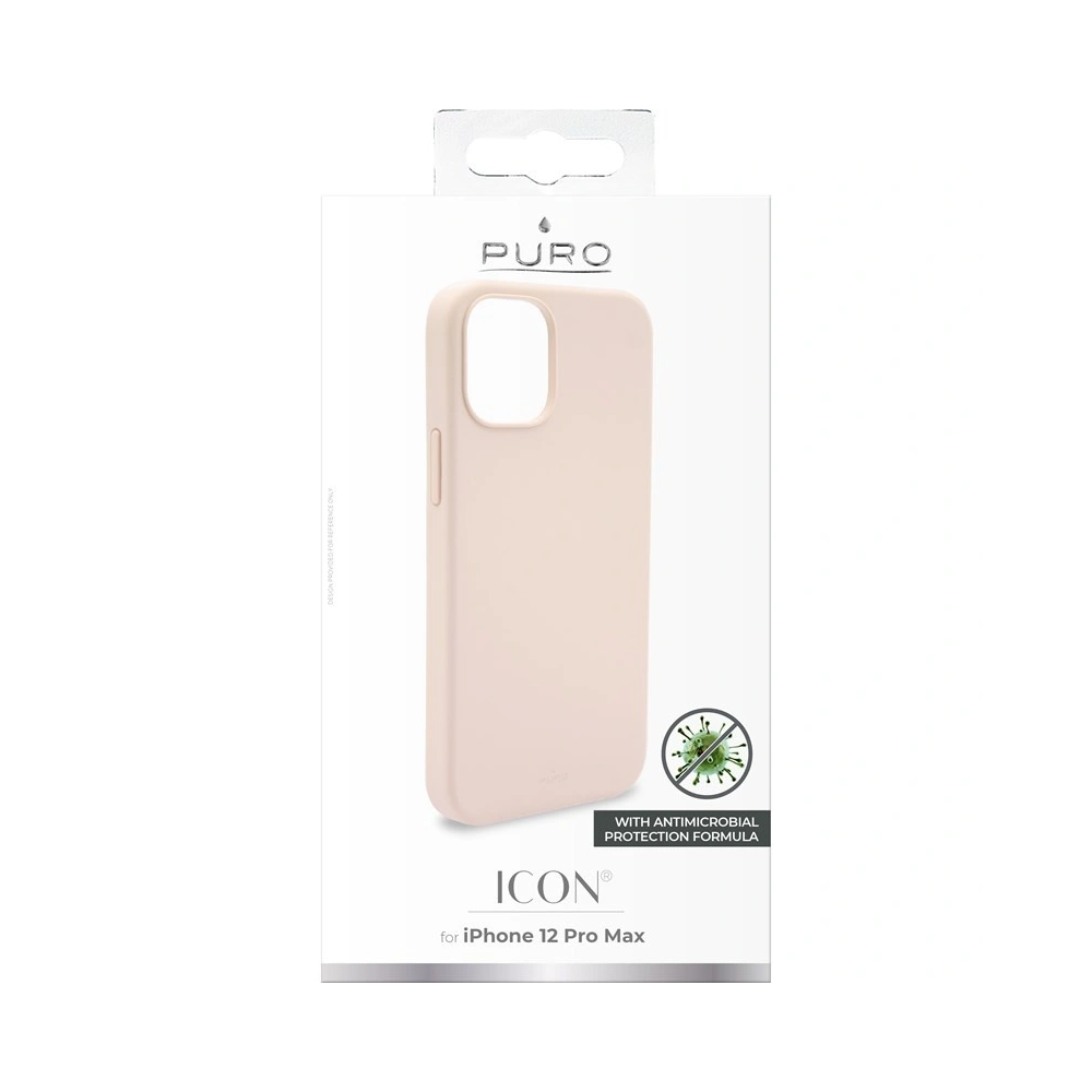 Etui PURO ICON Anti-Microbial Cover Apple iPhone 12 Pro Max (różowy)