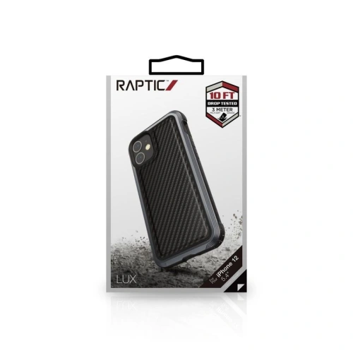 Buy X-Doria Raptic Lux Aluminium Case Apple iPhone 12 Mini (Drop test 3m) (Black Carbon Fiber) - XDR083BLK - {ean13} - Home Screen Store Europe