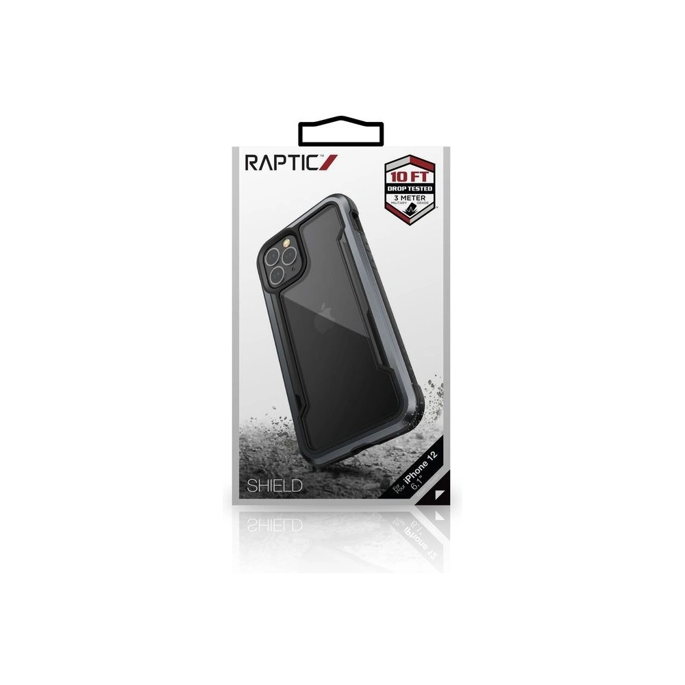 Etui aluminiowe X-Doria Raptic Shield Apple iPhone 12/12 Pro (Drop test 3m) (Black)