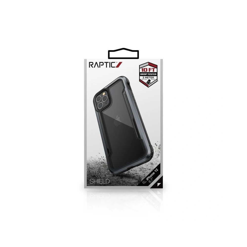Etui aluminiowe X-Doria Raptic Shield Apple iPhone 12 Pro Max (Drop test 3m) (Black)