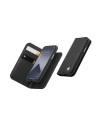 Etui Moshi Overture 2w1 Apple iPhone 12 mini s kapsami na karty + stojan (systém SnapTo) (Jet Black)
