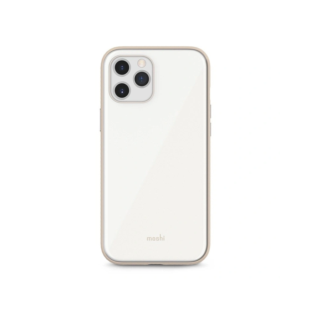 Etui Moshi iGlaze Apple iPhone 12 Pro Max (system SnapTo) (Pearl White)