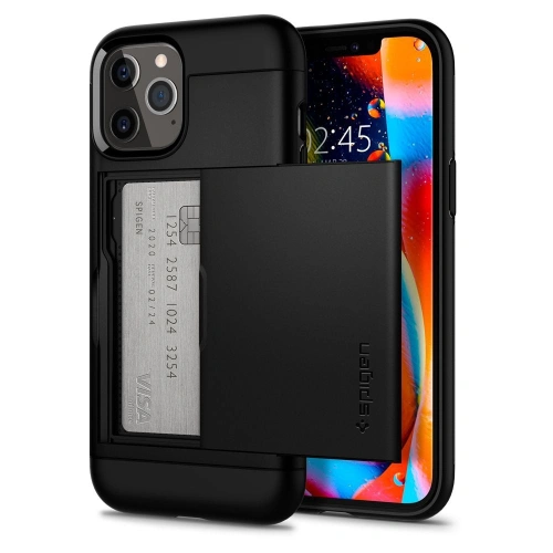 Kup Spigen Apple Tasche Slim Armor CS iPhone 12 Pro Max Schwarz - SPN1261BLK - {ean13} - Sklep Home Screen