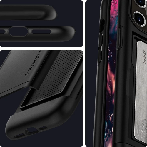 Kup Spigen Apple Tasche Slim Armor CS iPhone 12 Pro Max Schwarz - SPN1261BLK - {ean13} - Sklep Home Screen