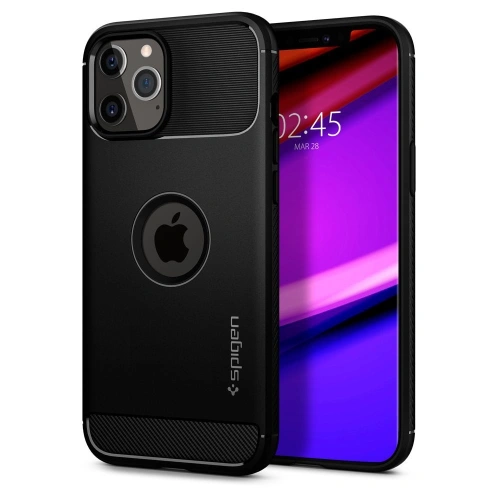 Kup Etui Spigen Rugged Armor Apple iPhone 12/12 Pro Matná černá - SPN1268BLK - {ean13} - Sklep Home Screen
