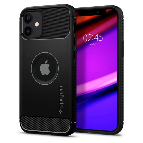 Kup Spigen Apple Tasche Rugged Armor iPhone 12 mini Mattschwarz - SPN1280BLK - {ean13} - Sklep Home Screen
