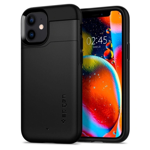 Kup Spigen Apple Tasche Slim Armor CS iPhone 12 mini Schwarz - SPN1283BLK - {ean13} - Sklep Home Screen
