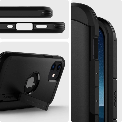 Kup Spigen Apple Tasche Tough Armor iPhone 12 mini Schwarz - SPN1284BLK - {ean13} - Sklep Home Screen