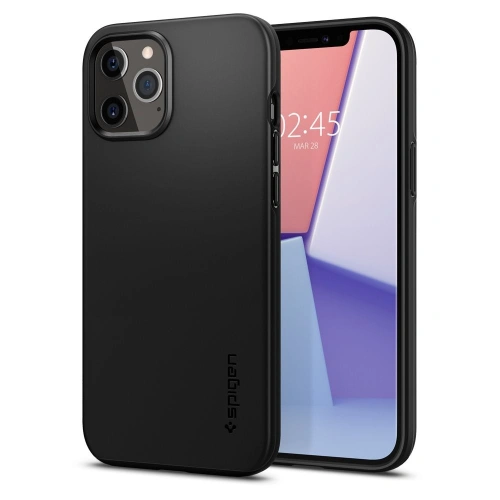 Kup Spigen Apple Tasche Thin Fit iPhone 12/12 Pro Schwarz - SPN1291BLK - {ean13} - Sklep Home Screen