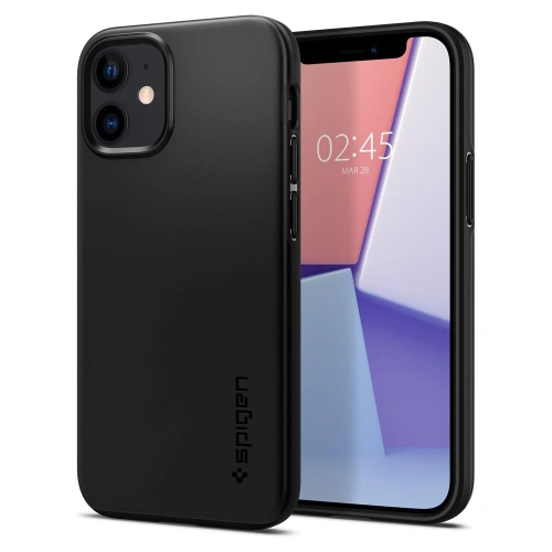 Kup Etui Spigen Thin Fit Apple iPhone 12 mini Fekete - SPN1293BLK - {ean13} - Sklep Home Screen