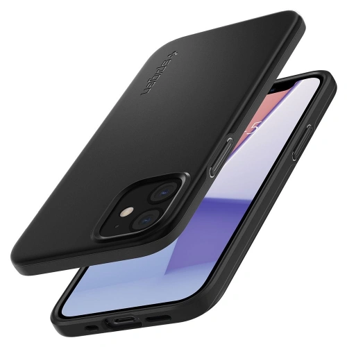 Kup Etui Spigen Thin Fit Apple iPhone 12 mini Fekete - SPN1293BLK - {ean13} - Sklep Home Screen