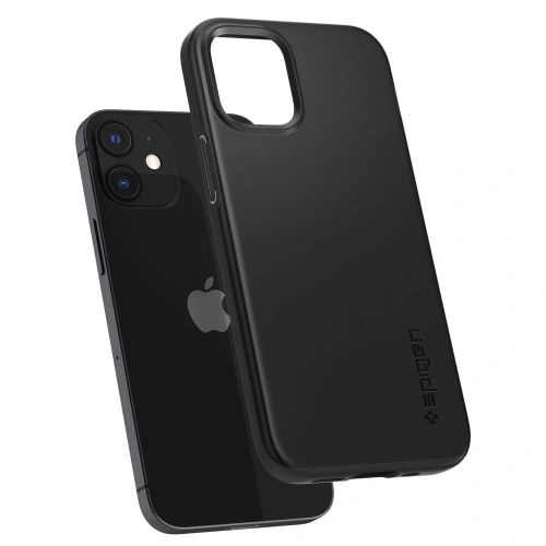 Kup Etui Spigen Thin Fit Apple iPhone 12 mini Fekete - SPN1293BLK - {ean13} - Sklep Home Screen