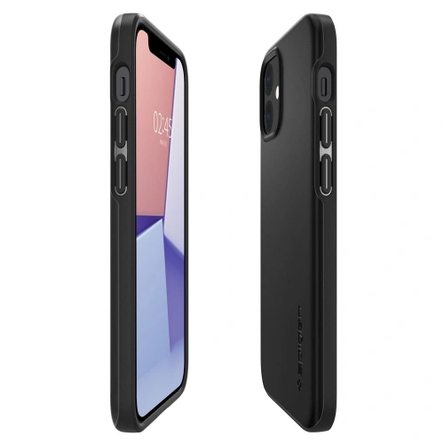 Kup Etui Spigen Thin Fit Apple iPhone 12 mini Fekete - SPN1293BLK - {ean13} - Sklep Home Screen