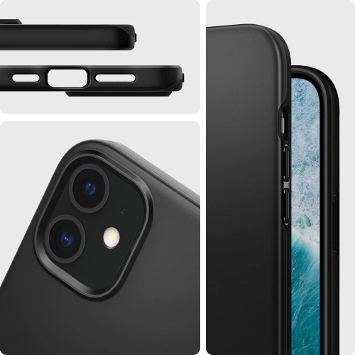 Kup Etui Spigen Thin Fit Apple iPhone 12 mini Fekete - SPN1293BLK - {ean13} - Sklep Home Screen