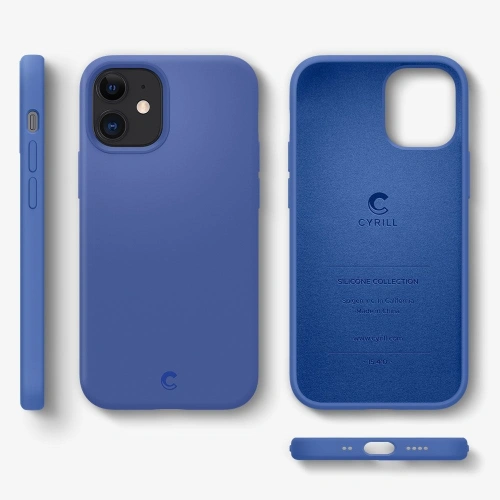 Kup Spigen Apple Fall Cyrill Silikon iPhone 12 mini Leinen Blau - SPN1323BLU - {ean13} - Sklep Home Screen