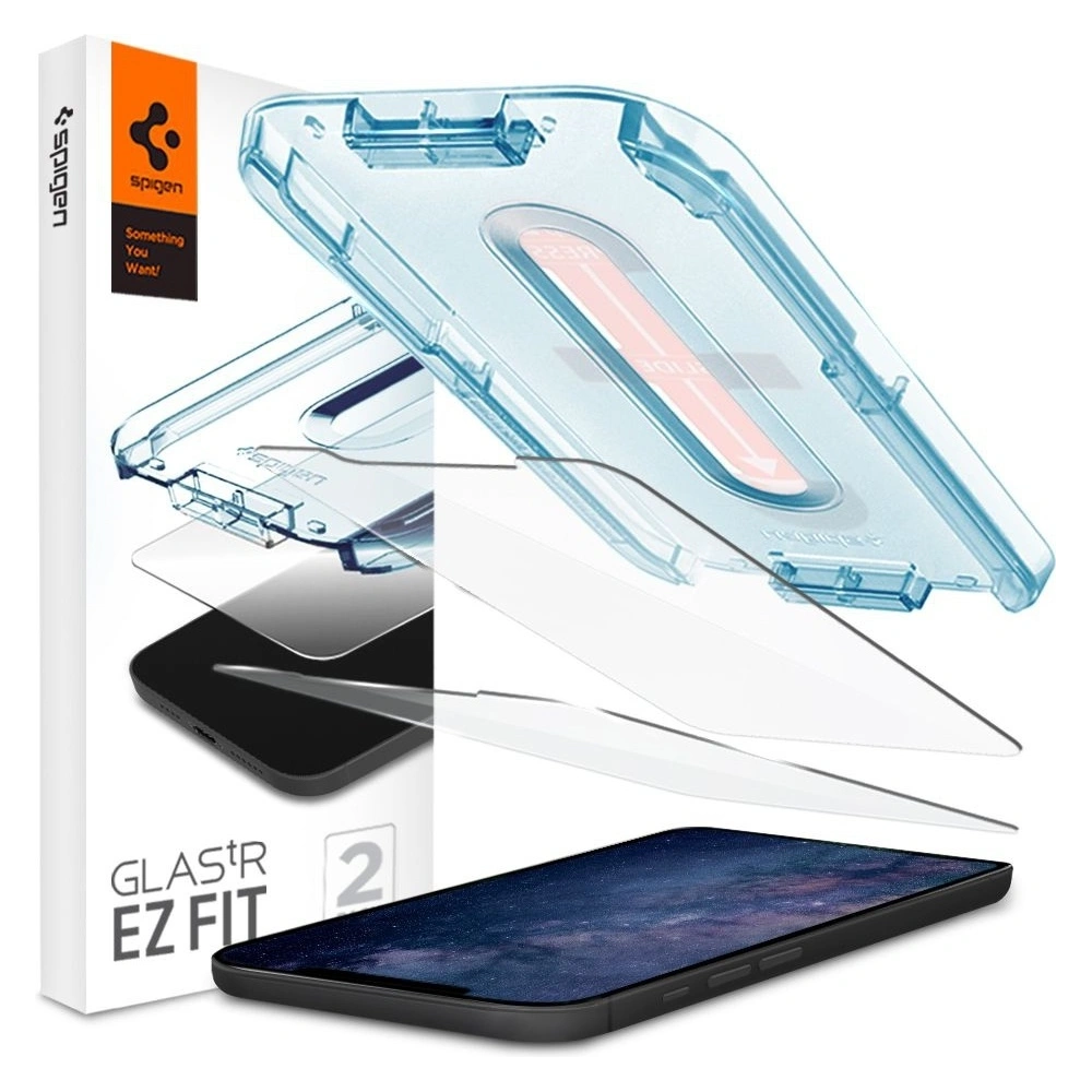 Szkło hartowane Spigen GLAS.tR ez Fit Apple iPhone 12/12 Pro [2 PACK]
