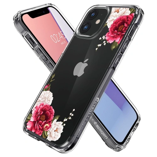 Kup Etui Spigen Cyrill Cecile Apple iPhone 12 mini Piros Virág - SPN1347RED - {ean13} - Sklep Home Screen