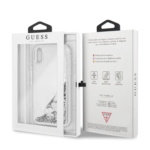 Kup Guess GUOHCI61GLHFLSI Apple iPhone XR argintiu/silver hardcase Glitter Charms - GUE662SLV - {ean13} - Sklep Home Screen