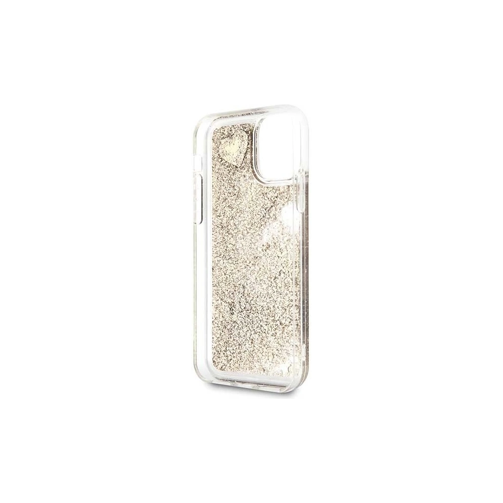 Guess GUOHCN61GLHFLGO Apple iPhone 11 gold/złoty hardcase Glitter Charms