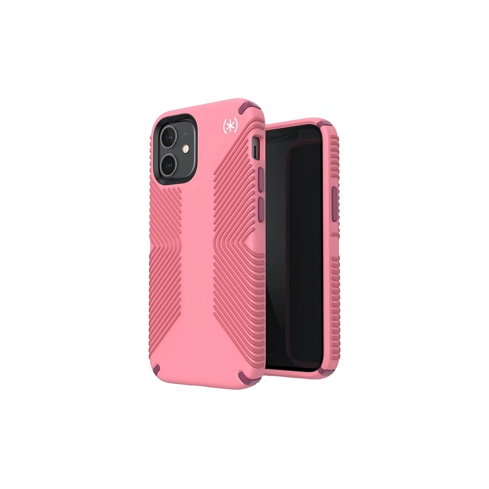 Etui Speck Presidio2 Grip Apple iPhone 12 mini z powłoką MICROBAN (Vintage Rose/Royal Pink)