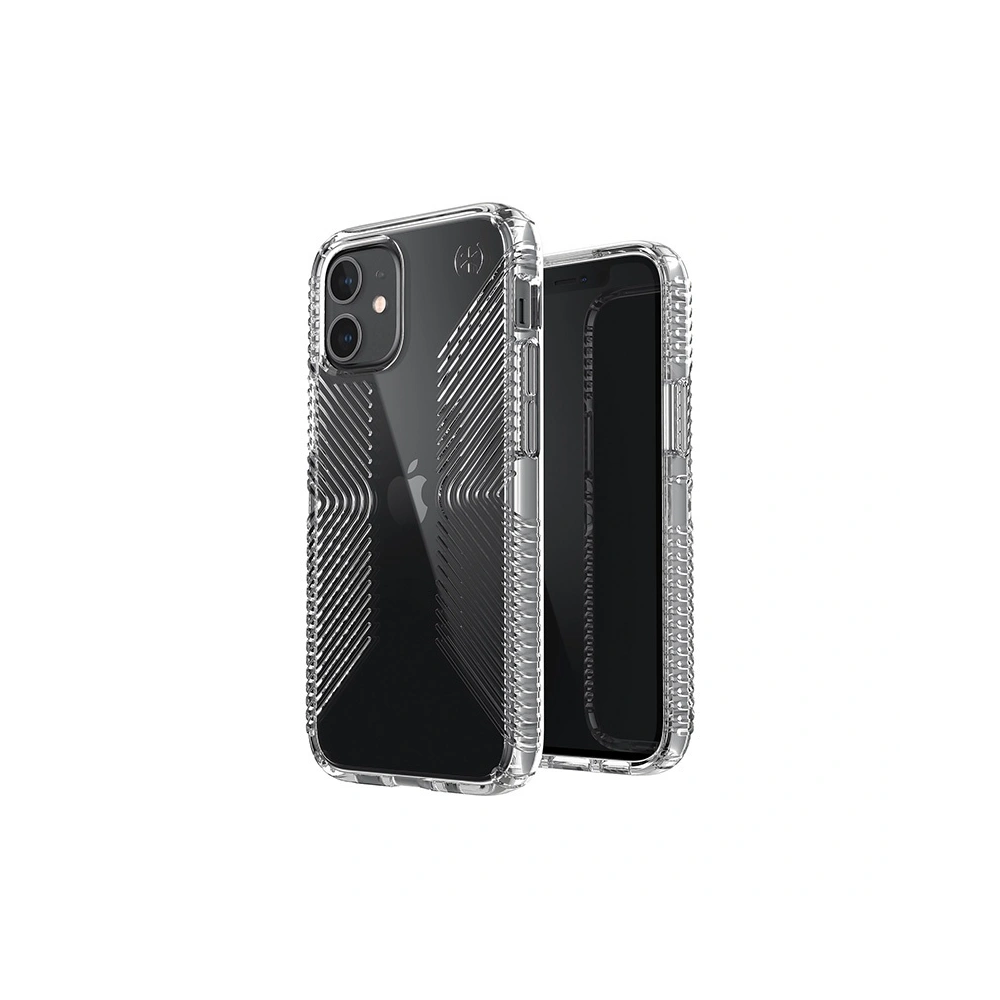 Etui Speck Presidio Perfect-Clear with Grips Apple iPhone 12 mini z powłoką MICROBAN (Clear)