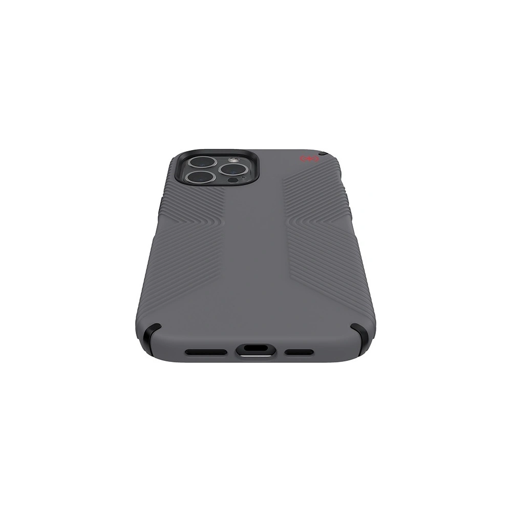 Etui Speck Presidio2 Grip Apple iPhone 12 Pro Max z powłoką MICROBAN (Graphite Grey/Bold Red)