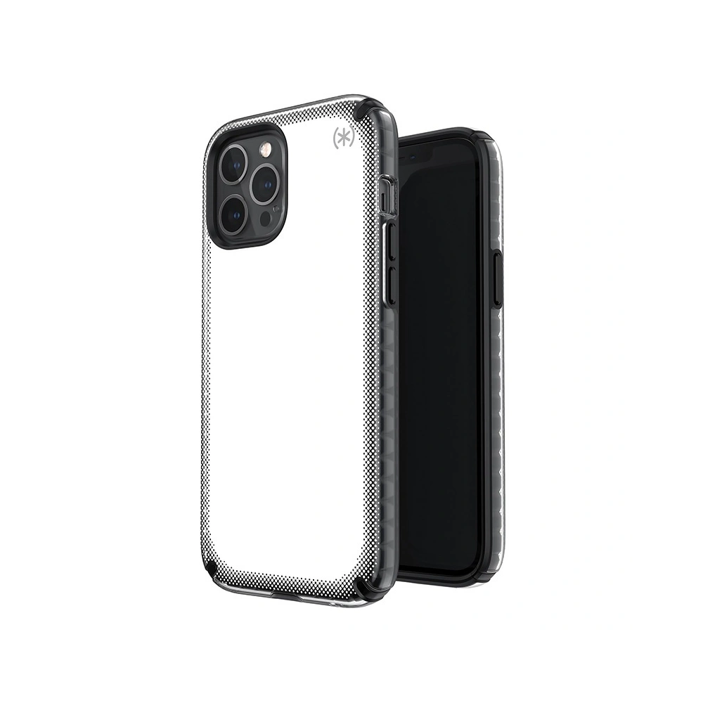 Etui Speck Presidio2 Armor Cloud Apple iPhone 12 mini z powłoką MICROBAN (Clear/Black)