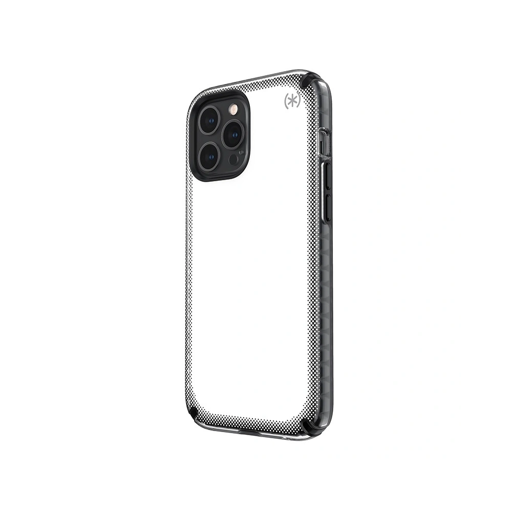 Etui Speck Presidio2 Armor Cloud Apple iPhone 12 mini z powłoką MICROBAN (Clear/Black)