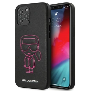 Kup Etui Karl Lagerfeld KLHCP12LPCUIKPI Apple iPhone 12 Pro Max różowy/pink hardcase Karl Ikonik Outline - KLD358PNK - {ean13} - Sklep Home Screen