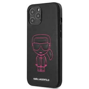 Buy Karl Lagerfeld KLHCP12LPCUIKPI Apple iPhone 12 Pro Max pink hardcase Karl Ikonik Outline - KLD358PNK - {ean13} - Home Screen Store Europe