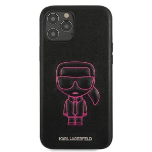 Buy Karl Lagerfeld KLHCP12LPCUIKPI Apple iPhone 12 Pro Max pink hardcase Karl Ikonik Outline - KLD358PNK - {ean13} - Home Screen Store Europe