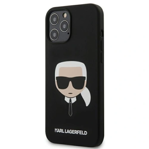 Kup Karl Lagerfeld Apple Tasche KLHCP12LSLKHBK iPhone 12 Pro Max schwarz/schwarz Hartschale Silikon Karl`s Head - KLD361BLK - {ean13} - Sklep Home Screen