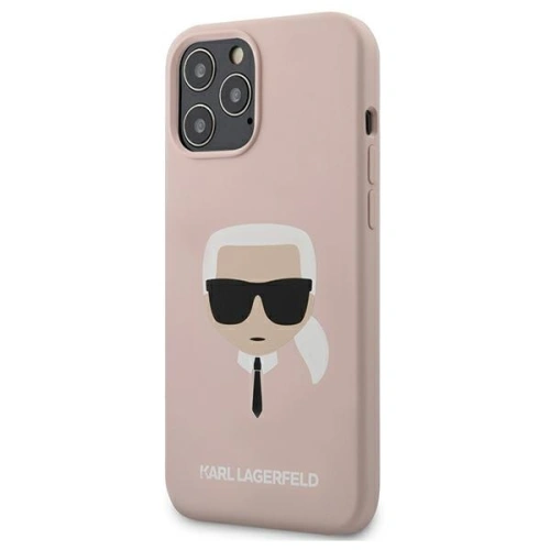 Kup Etui Karl Lagerfeld KLHCP12LSLKHLP Apple iPhone 12 Pro Max világosrózsaszín/hardcase szilikon Karl feje - KLD362PNK - {ean13} - Sklep Home Screen