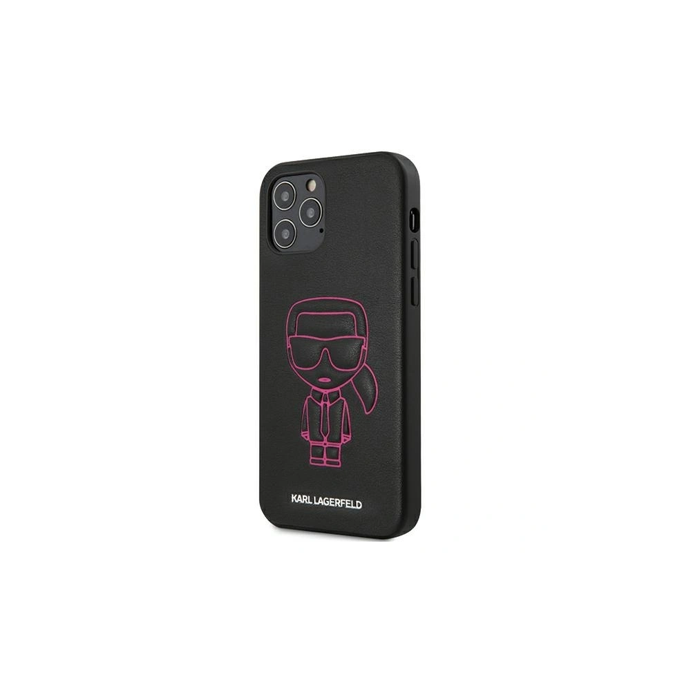 Etui Karl Lagerfeld KLHCP12MPCUIKPI Apple iPhone 12/12 Pro różowy/pink hardcase Karl Ikonik Outline