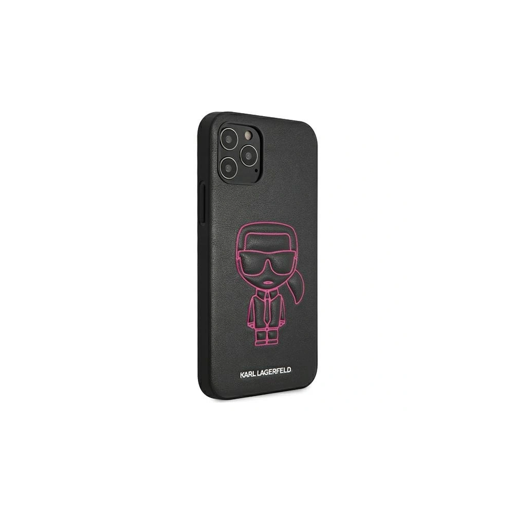 Etui Karl Lagerfeld KLHCP12MPCUIKPI Apple iPhone 12/12 Pro różowy/pink hardcase Karl Ikonik Outline