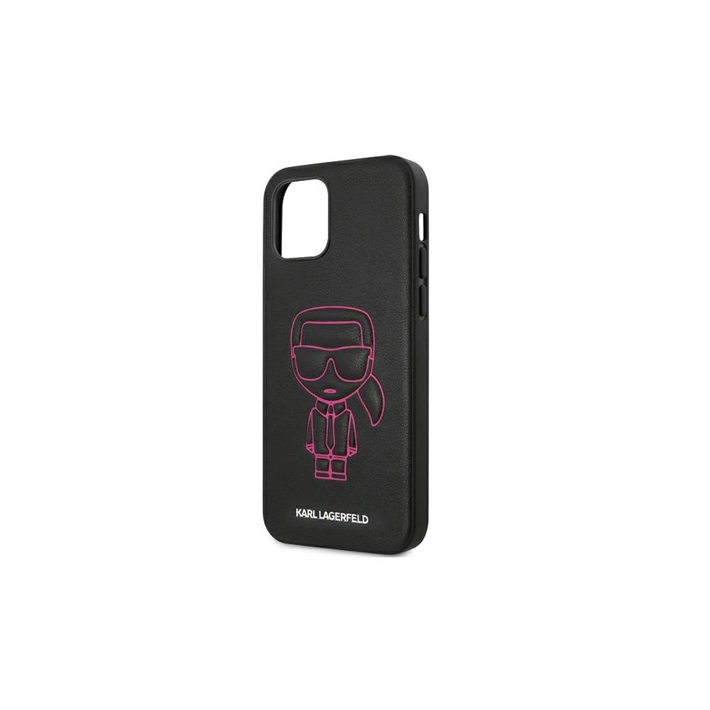 Etui Karl Lagerfeld KLHCP12MPCUIKPI Apple iPhone 12/12 Pro różowy/pink hardcase Karl Ikonik Outline