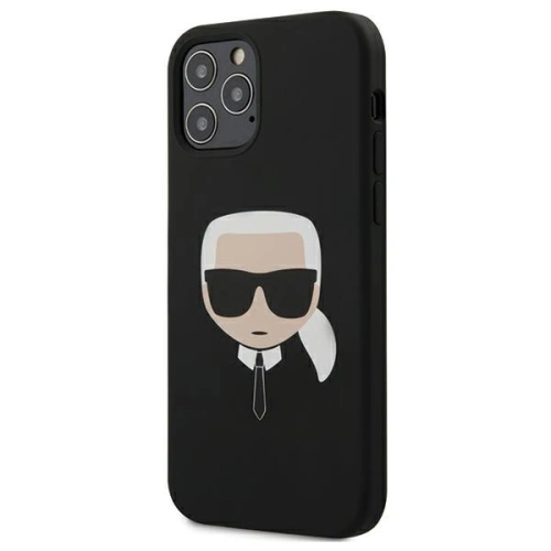 Kup Etui Karl Lagerfeld KLHCP12MSLKHBK Apple iPhone 12/12 Pro fekete/black keménytok Szilikon Karl feje - KLD368BLK - {ean13} - Sklep Home Screen