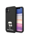 Etui Karl Lagerfeld KLHCP12SIKMSBK Apple iPhone 12 mini fekete/black hardcase Saffiano Ikonik Metal