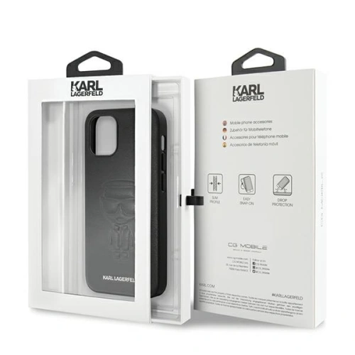 Kup Etui Karl Lagerfeld KLHCP12SPCUIKBK Apple iPhone 12 mini černý/black hardcase Karl Ikonik Outline - KLD371BLK - {ean13} - Sklep Home Screen
