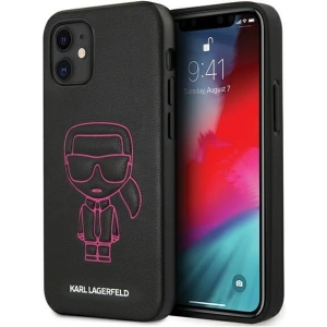 Kup Etui Karl Lagerfeld KLHCP12SPCUIKPI Apple iPhone 12 mini różowy/pink hardcase Karl Ikonik Outline - KLD372PNK - {ean13} - Sklep Home Screen