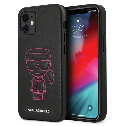 Kup Etui Karl Lagerfeld KLHCP12SPCUIKPI Apple iPhone 12 mini rózsaszín/pink hardcase Karl Ikonik Outline - KLD372PNK - {ean13} - Sklep Home Screen