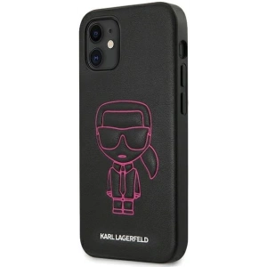 Buy Karl Lagerfeld KLHCP12SPCUIKPI Apple iPhone 12 mini pink hardcase Karl Ikonik Outline - KLD372PNK - {ean13} - Home Screen Store Europe